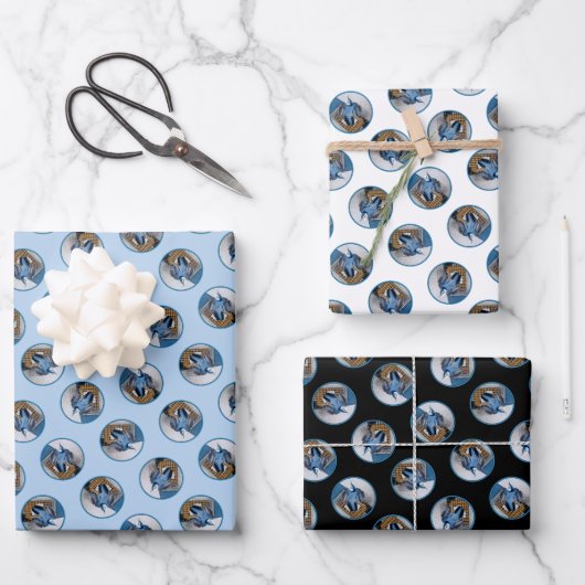 Weißes Nackthatch-Flying Original-Foto Geschenkpapier Set (Vorderseite)