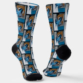 Weißes Nackthatch-Flying Original-Foto Socken (Gewinkelt)