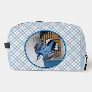 Weißes Nackthatch-Flying Original-Foto Waschbeutel