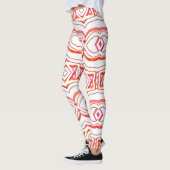 Weißes, nahtloses Muster "Ratti_Creative_Arts" Leggings (Links)