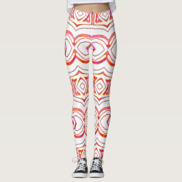 Weißes, nahtloses Muster "Ratti_Creative_Arts" Leggings
