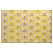 Weißes Narzissen-Gewebe (Gelb) Stoff (Fat Quarter (45,7 x 55,9 cm))