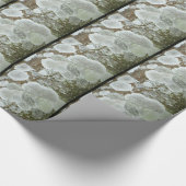 Weißes natürliches Muster Geschenkpapier (Ecke)