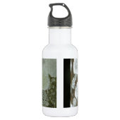 Weißes natürliches Muster Trinkflasche (Rückseite)