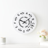 Weißes Neigungs-Rohr Große Wanduhr (Zuhause)