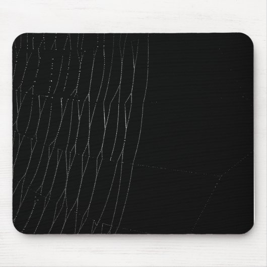 Weißes Netz mit schwarzem Hintergrund Mousepad (Vorne)