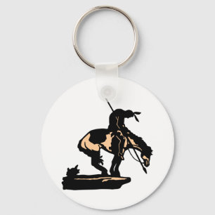 Weißes neues Ende der Spur Schlüsselanhänger