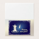 Weißes neues Jahr (Außenseite Aufgefaltet)