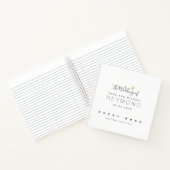 Weißes Notebook als Hochzeitsbuch Notizblock (Innenseite)