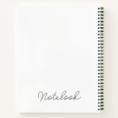 Weißes Notebook mit benutzerdefinierten Bleinamen Notizblock (Rückseite)