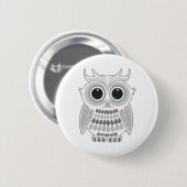 Weißes Ohr Button (Vorne & Hinten)