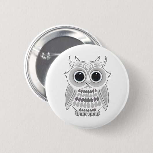 Weißes Ohr Button (Vorne & Hinten)