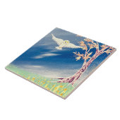 Weißes Ohr Fliese (Seite)