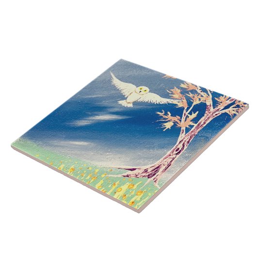 Weißes Ohr Fliese (Seite)