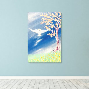 Weißes Ohr Leinwanddruck