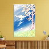 Weißes Ohr Leinwanddruck (Insitu (Wohnzimmer))
