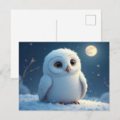 Weißes Ohr Postkarte (Vorne/Hinten)