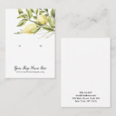 Weißes Ohrendisplay für Wasserfarben Visitenkarte (Vorne/Hinten)