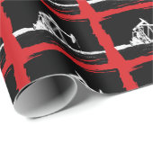 Weißes Öl-Pumpanlage-VerdoppelungSilhouette Geschenkpapier (Rolleneckpunkt)