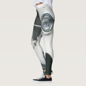 Weißes Oldsmobile-Design Leggings (Links)