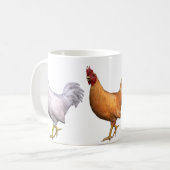 Weißes Orange und Schwarz Kaffeetasse (Vorderseite Links)