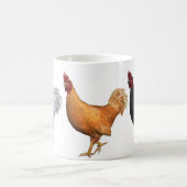 Weißes Orange und Schwarz Kaffeetasse (Mittel)