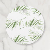 Weißes Orchid-Brautparty Geschenkanhänger (Rückseite)