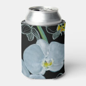 Weißes Orchideenmuster Dosenkühler (Kanne Vorderseite)