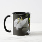 weißes orchides Foto, tropisches weißes blumengesc Tasse (Links)