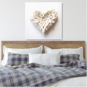 Weißes Origami Leinwanddruck (Insitu (Schlafzimmer))