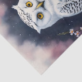 Weißes Owl-Blumenportrait Seidenpapier (Ausschnitt)