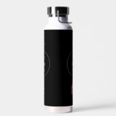 Weißes Owl Monogramm Trinkflasche (Links)