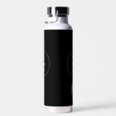 Weißes Owl Monogramm Trinkflasche (Rechts)