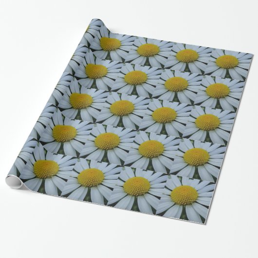 Weißes Papier Chrysanthemum Geschenkpapier (Ungerollt)