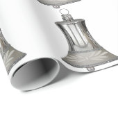 Weißes Papier für die Silber-Glocke Geschenkpapier (Rolleneckpunkt)