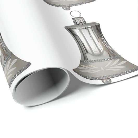 Weißes Papier für die Silber-Glocke Geschenkpapier (Rolleneckpunkt)