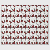 Weißes Papier für Elefantendesign Geschenkpapier (Flach)