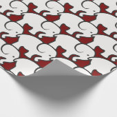 Weißes Papier für Elefantendesign Geschenkpapier (Ecke)