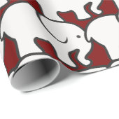 Weißes Papier für Elefantendesign Geschenkpapier (Rolleneckpunkt)