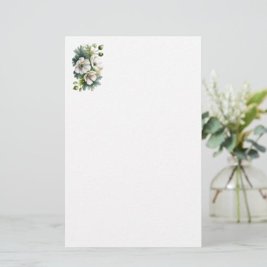 Weißes Papier für Schreibwaren (Stehend Vorderseite)