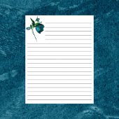 Weißes Papier mit Blumengeschirr