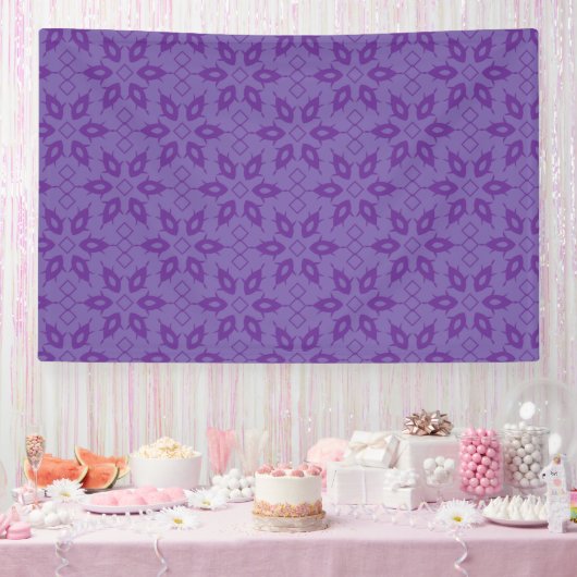 Weißes Papier mit wiederholendem Muster Banner (Party)