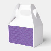 Weißes Papier mit wiederholendem Muster Geschenkschachtel (Vorderseite)