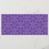 Weißes Papier mit wiederholendem Muster Menükarte (Vorderseite)