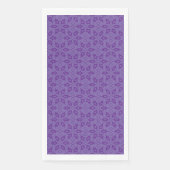 Weißes Papier mit wiederholendem Muster Serviette (Vorderseite)