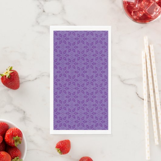 Weißes Papier mit wiederholendem Muster Serviette (Beispiel)