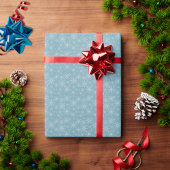 Weißes Papier zum Schneeflottentoiletten Geschenkpapier