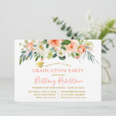 Weißes Party Goldmedaille Einladung (Stehend Vorderseite)