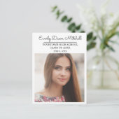 Weißes Party / Open House Foto Postkarte (Stehend Vorderseite)