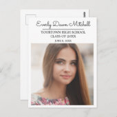 Weißes Party / Open House Foto Postkarte (Vorne/Hinten)